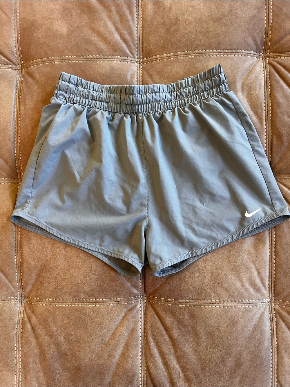 Nike Gray Kids Dry-Fit Elastic Waist Athletic Shorts